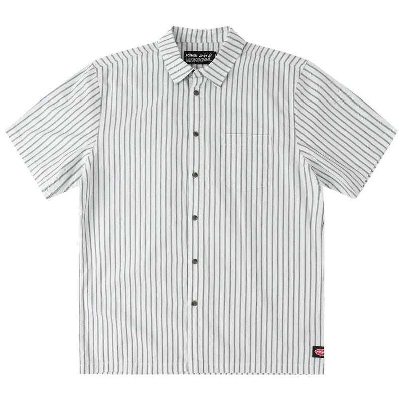 Reynolds Stripe SS Shirt - Bone - Town City