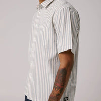 Reynolds Stripe SS Shirt - Bone - Town City