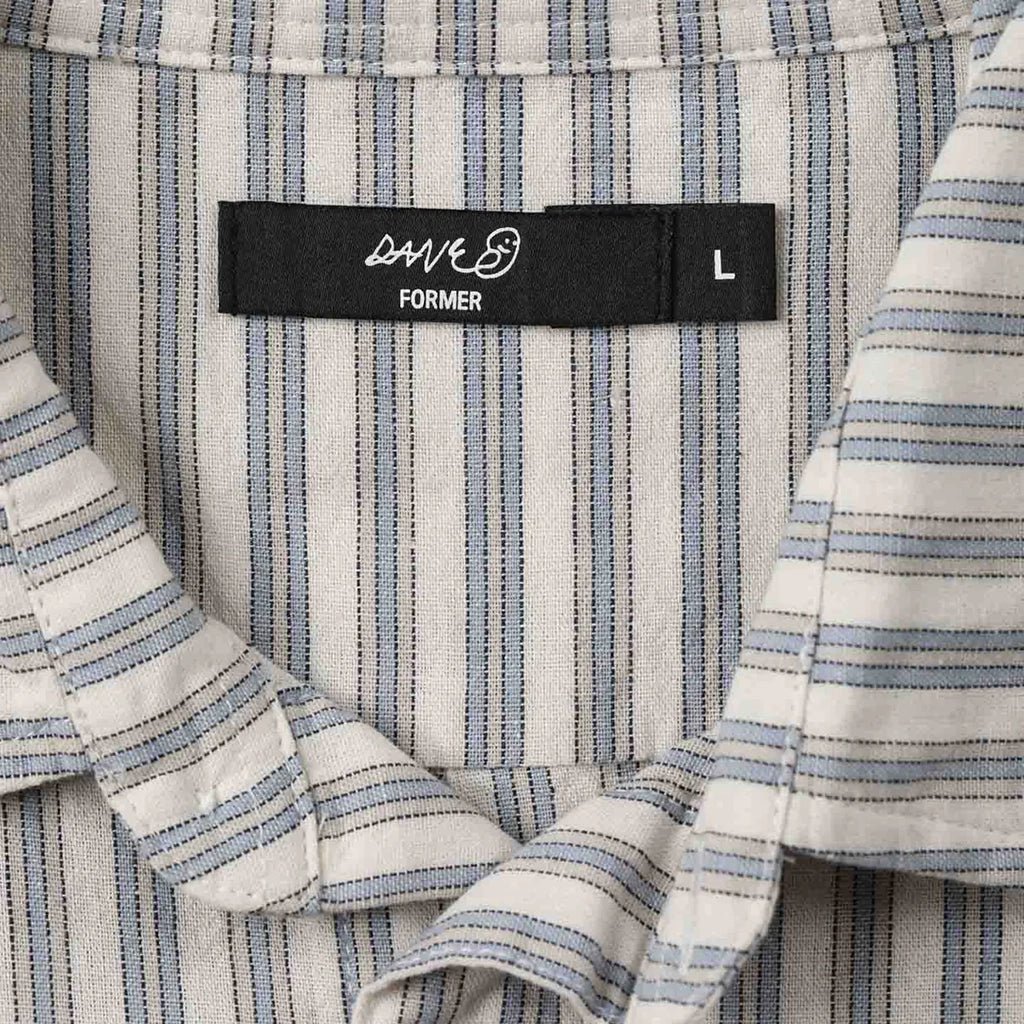 Reynolds Stripe SS Shirt - Bone - Town City