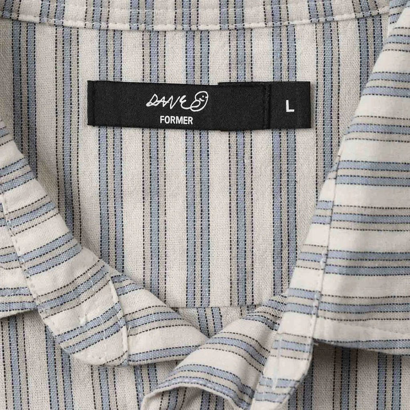 Reynolds Stripe SS Shirt - Bone - Town City