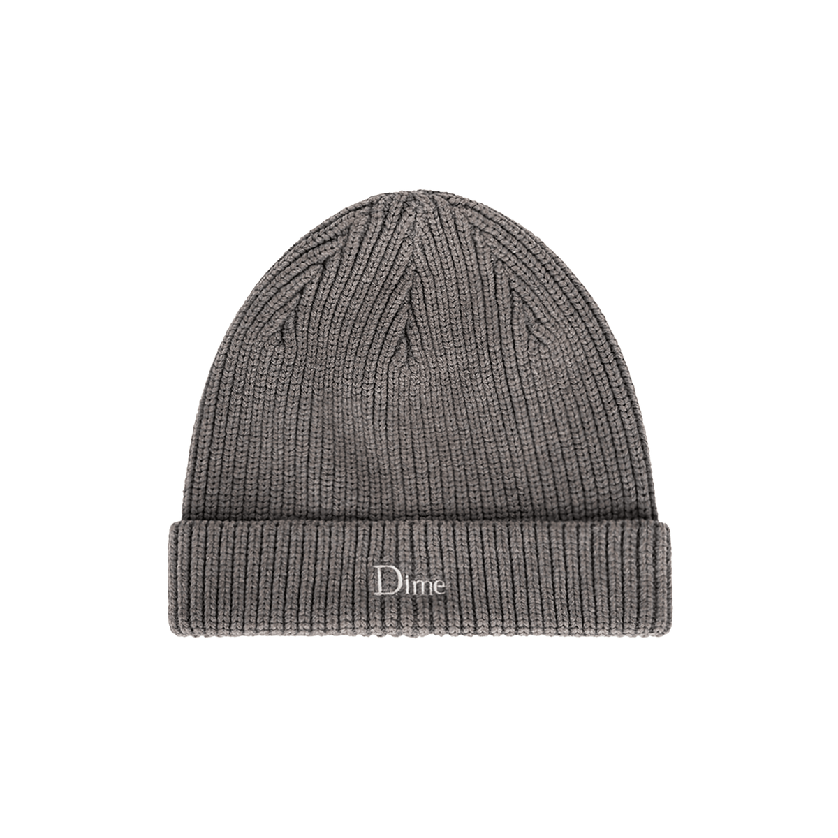 Rib Fold Beanie - Dark Gray - Town City