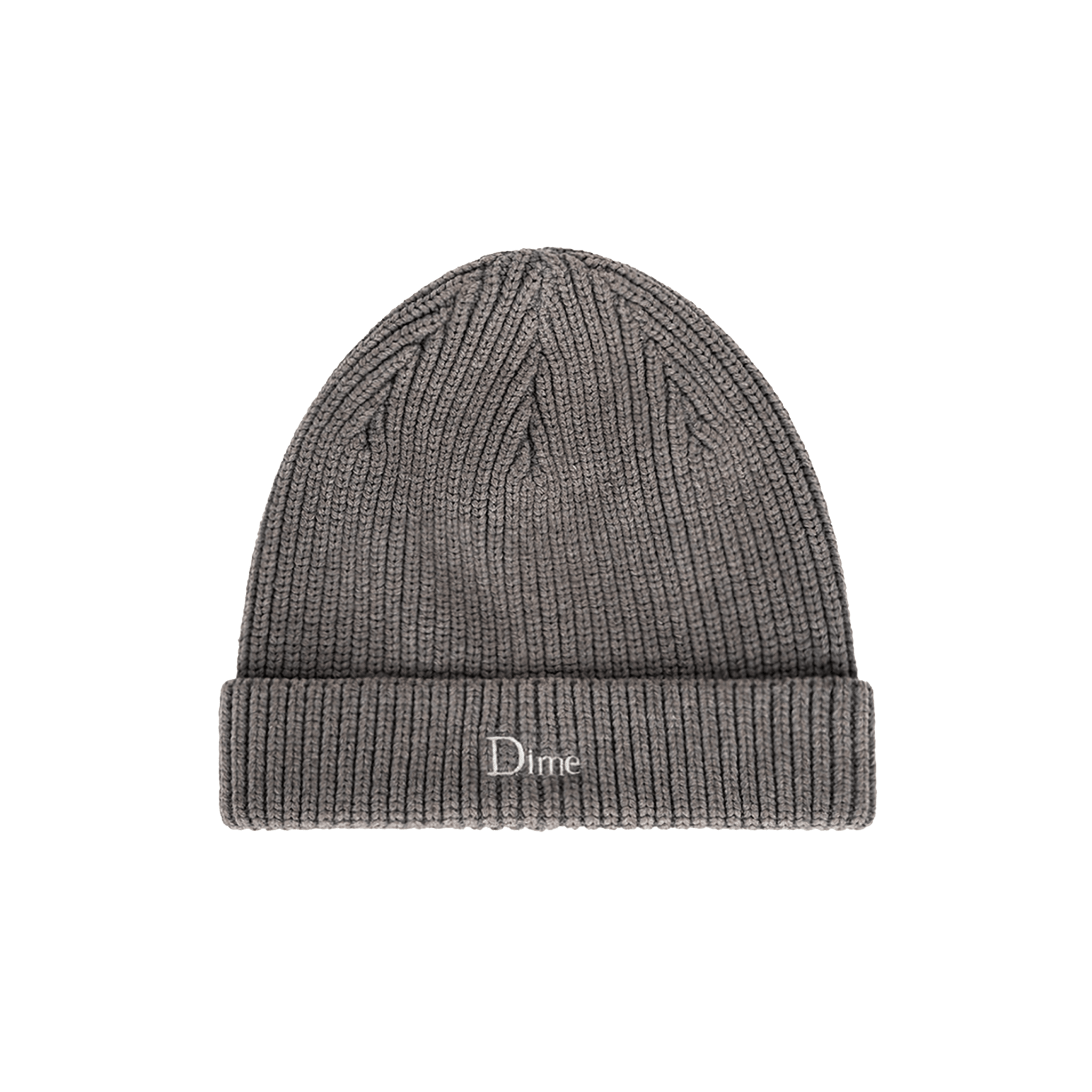 Rib Fold Beanie - Dark Gray - Town City