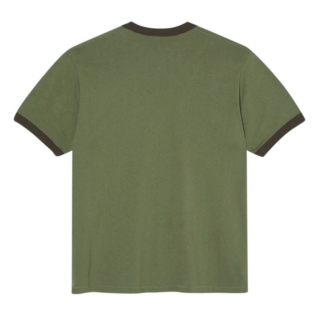 Ringer Tee - Army Green/Brown - Town City