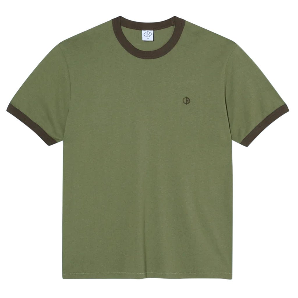 Ringer Tee - Army Green/Brown - Town City