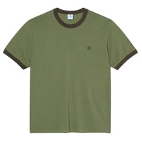 Ringer Tee - Army Green/Brown - Town City