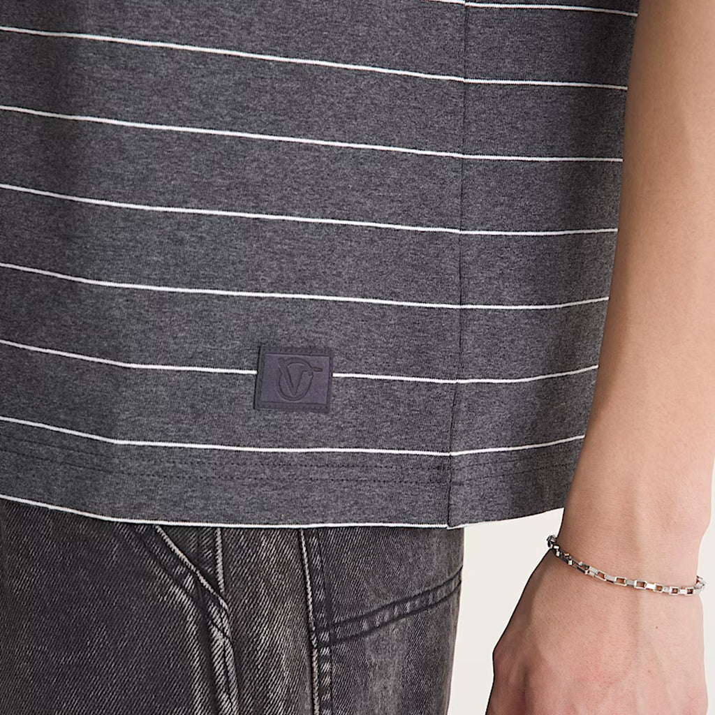Rowan Z Stripe T-Shirt - Charcoal - Town City