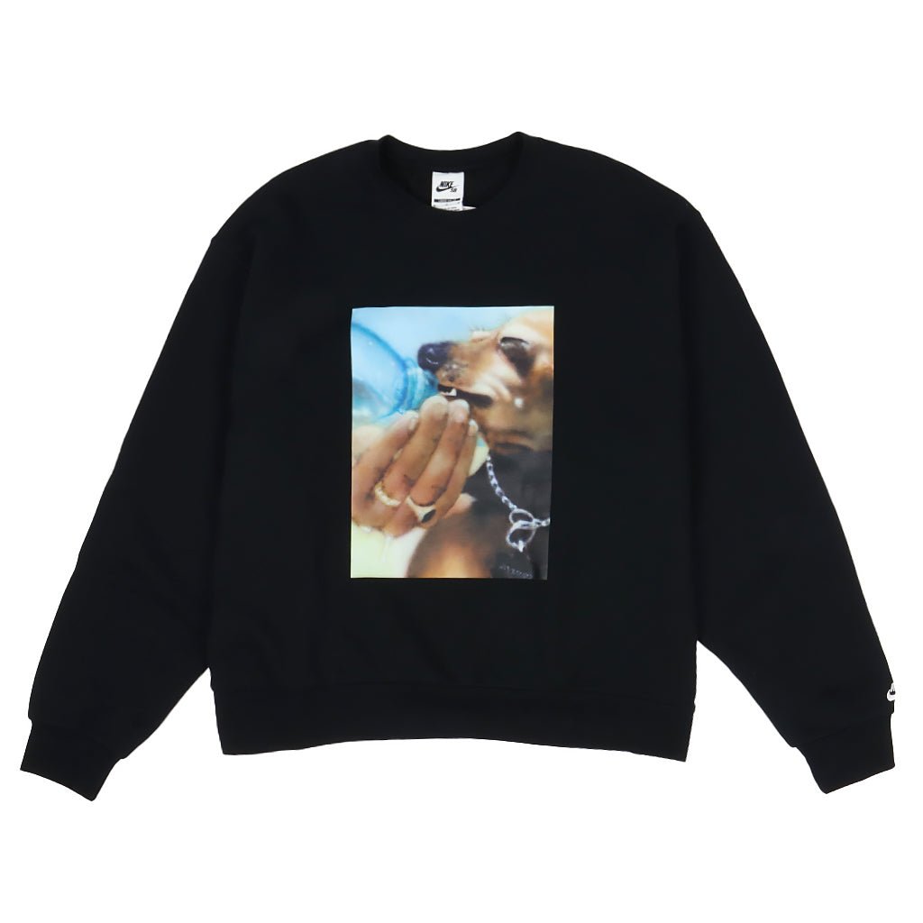 海外【NIKE SB】 Skate Mens Crewneck Sweatshirt Nike SB Fleece Skate Black Crewneck Sweatshirt | Zumiez