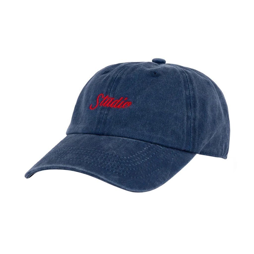 Small Script Pigment Dyed 6 Panel - Navy - Town City