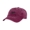 Small Script Pigment Dyed 6 Panel - Wine - Town City