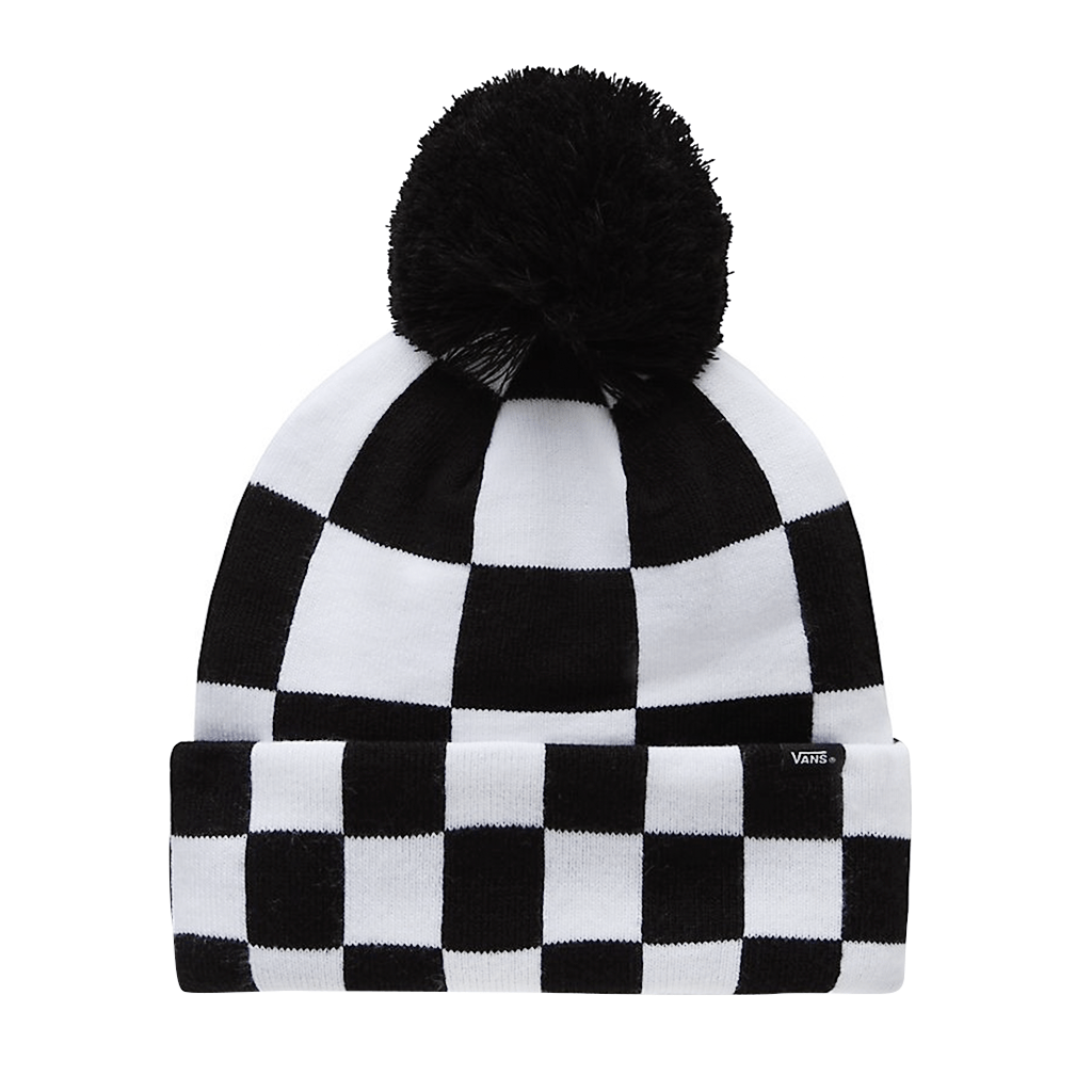 Spirit Pom Beanie - Black/Turtle Dove - Town City