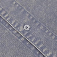 Stonewash Button Up - Gray Blue - Town City