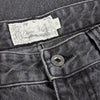 Straight Denim Pants - Faded Black - Town City