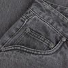 Straight Denim Pants - Faded Black - Town City