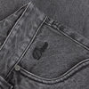 Straight Denim Pants - Faded Black - Town City