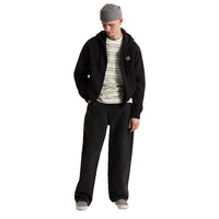 Stretch Logo Zip Pullover - Black - Town City