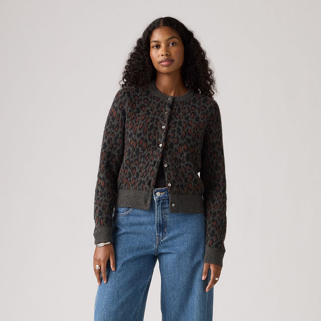 Tara Wooly Cardigan - Dilara Leopard - Town City