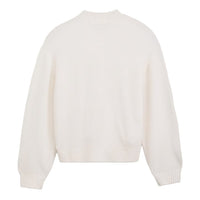 Teddy Round Neck Cardigan - Egret White - Town City
