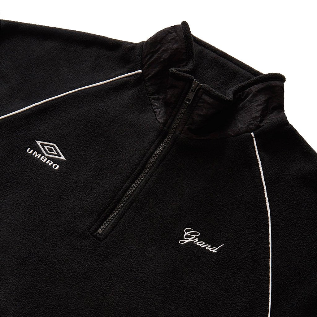 Umbro Micro Fleece Quarter Zip - Black - Town City