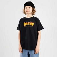 Flame Logo Youth T-Shirt - Black