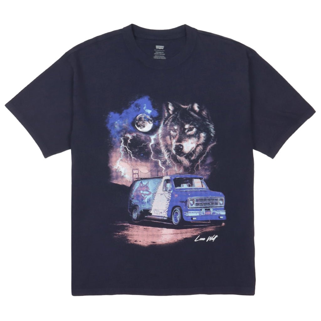 Vintage Fit Graphic Tee - Lone Wolf - Town City
