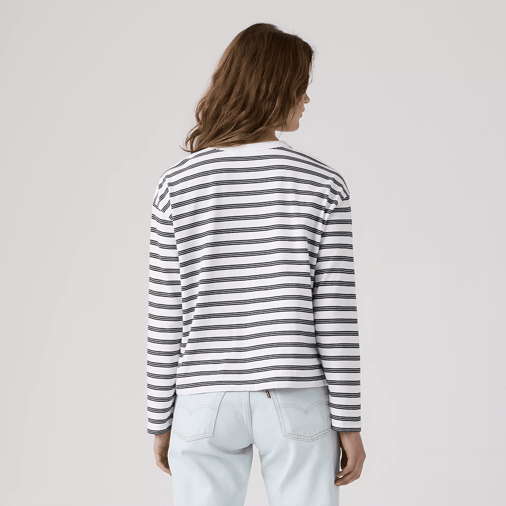 Vintage Long Sleeve - Paloma Stripe Bright White - Town City