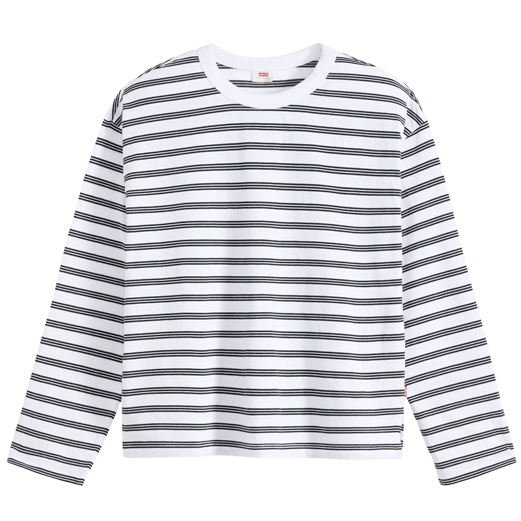 Vintage Long Sleeve - Paloma Stripe Bright White - Town City