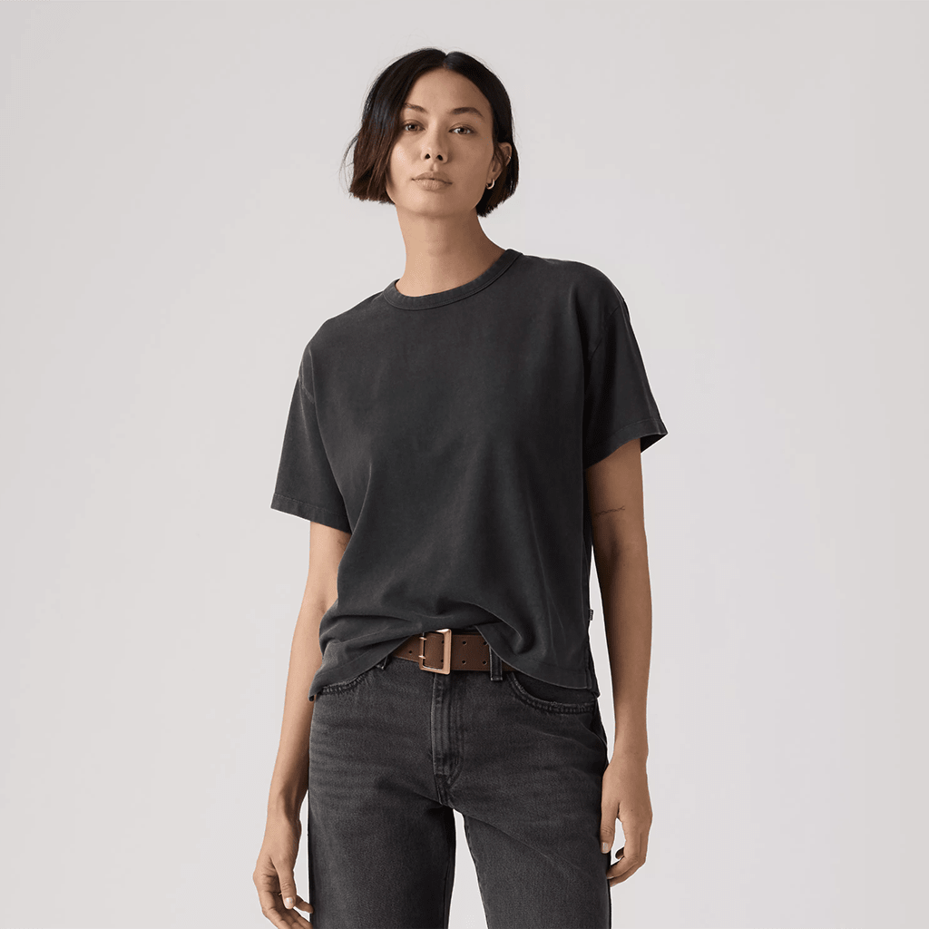 Vintage Short Sleeve Tee - Garment Dye Black - Town City