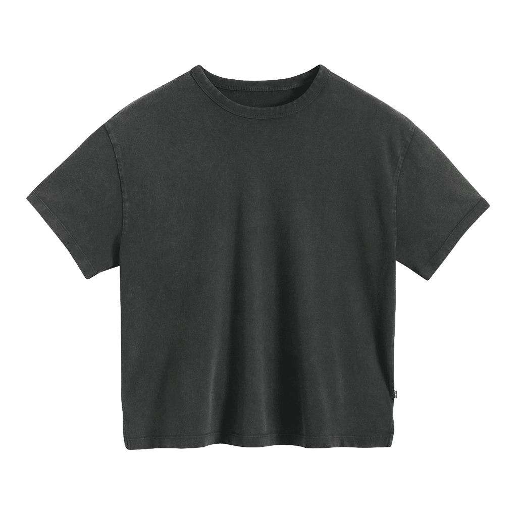 Vintage Short Sleeve Tee - Garment Dye Black - Town City