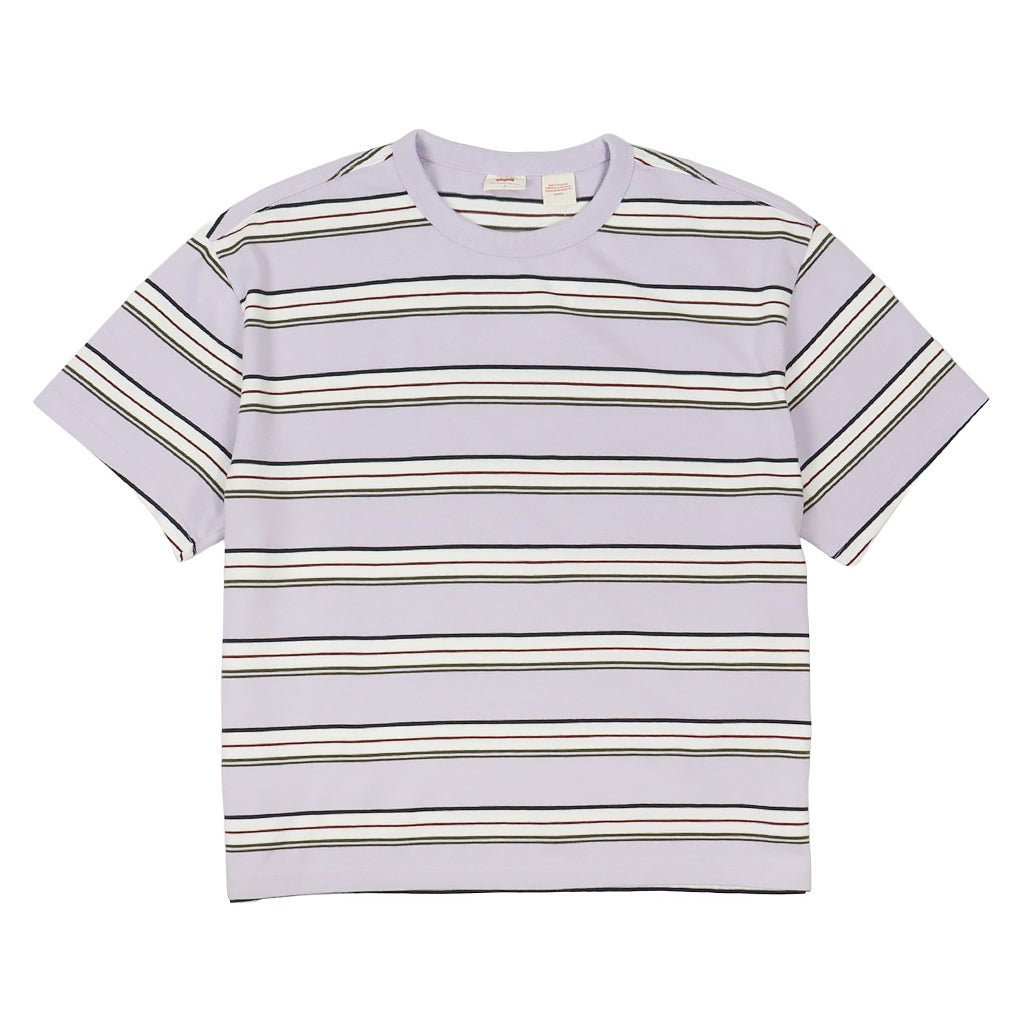 Vintage Short Sleeve Tee - Vida Stripe Lavender Blue - Town City