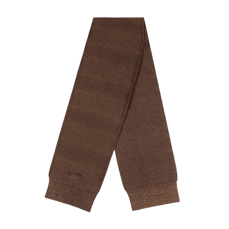 Wave Knit Scarf - Brown - Town City
