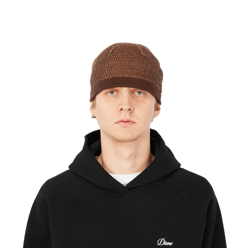 Wave Knit Skully in Brown - Town City