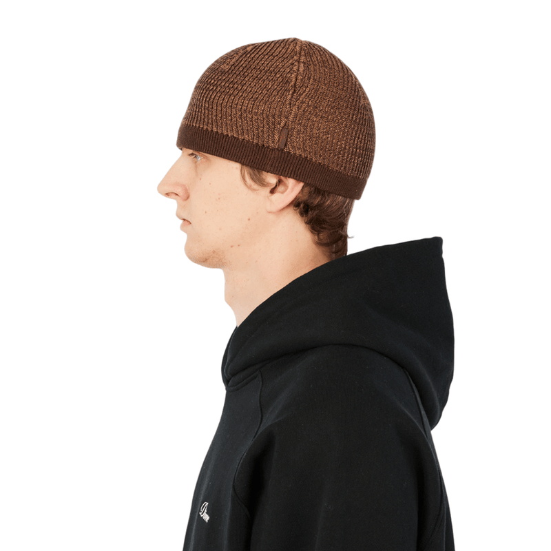 Wave Knit Skully in Brown - Town City