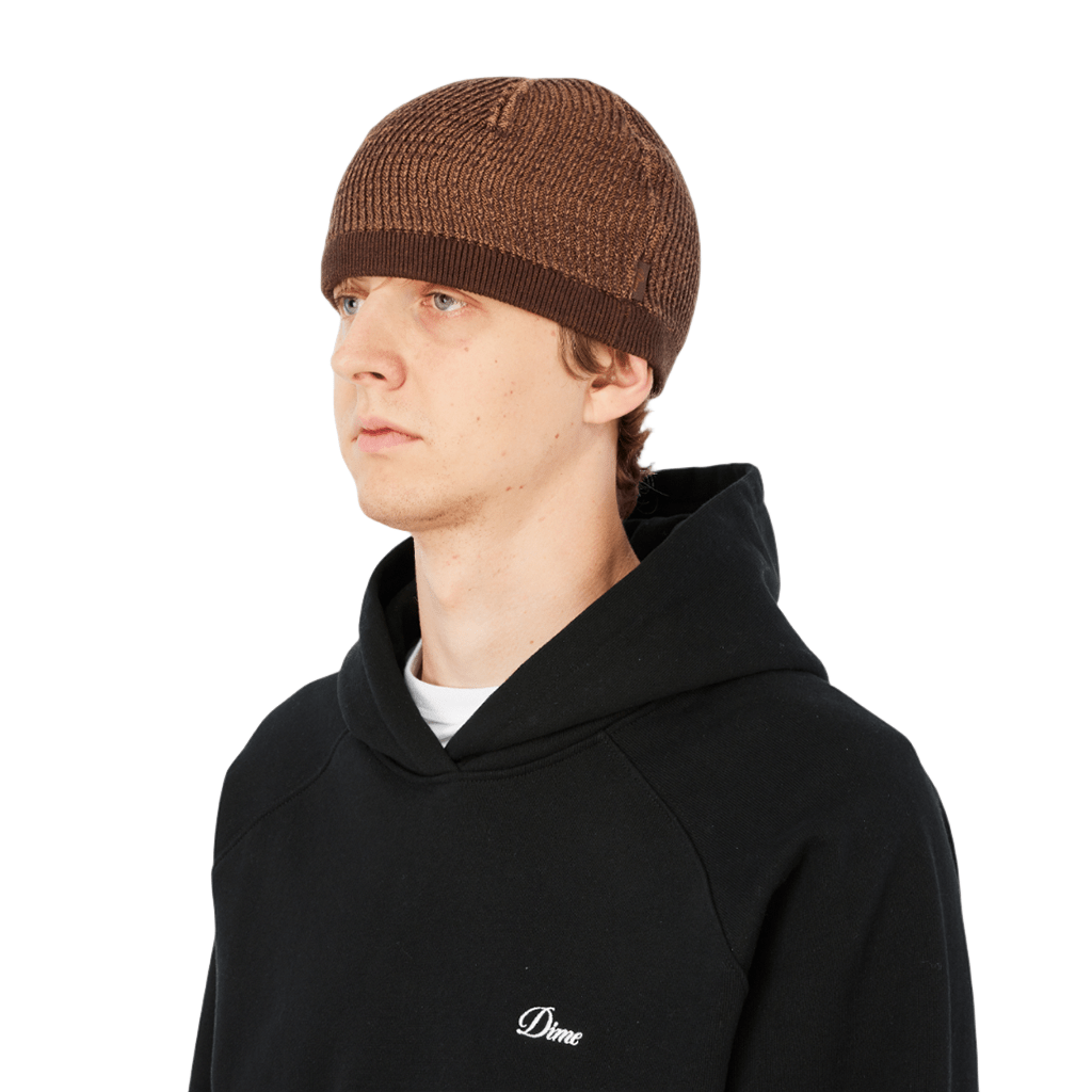 Wave Knit Skully in Brown - Town City