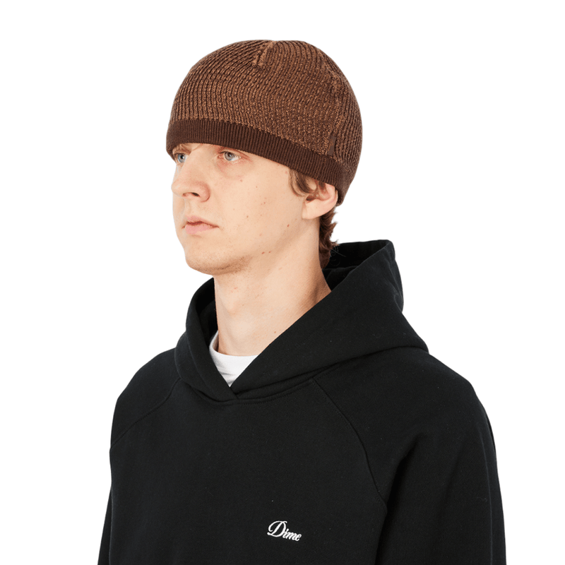 Wave Knit Skully in Brown - Town City