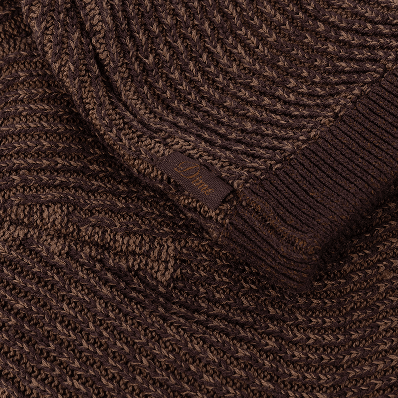 Wave Knit Skully in Brown - Town City