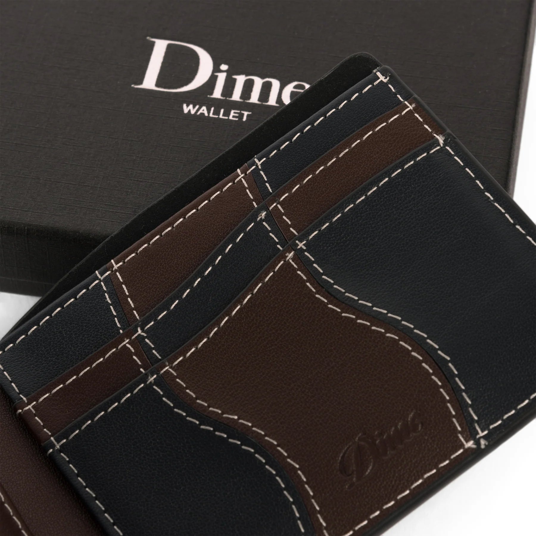 Wave Leather Wallet - Black - Town City