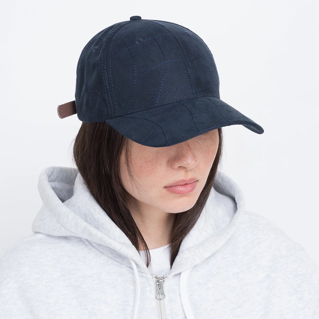 Wave Quilted Full Fit Cap - Indigo - Town City