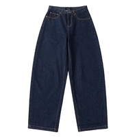 Women's Baggy Denim Pants - Indigo - Town City