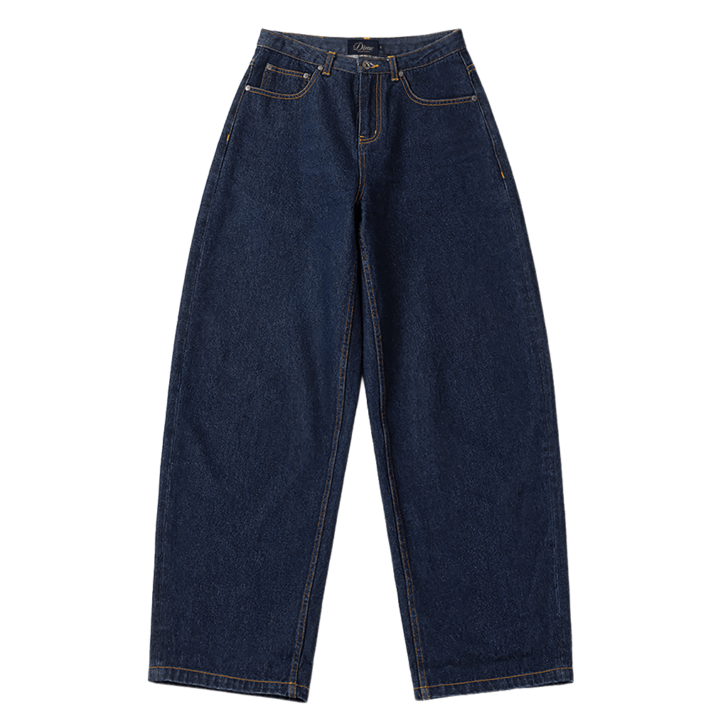 Women's Baggy Denim Pants - Indigo - Town City