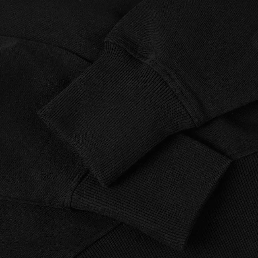 Women's Cropped Zip Hoodie - Black - Town City