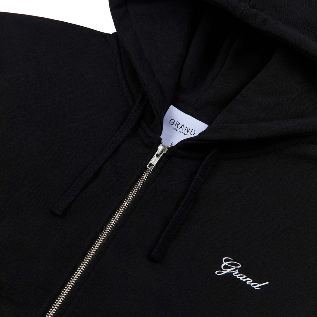 Zip Up Script Sweatshirt - Black - Town City