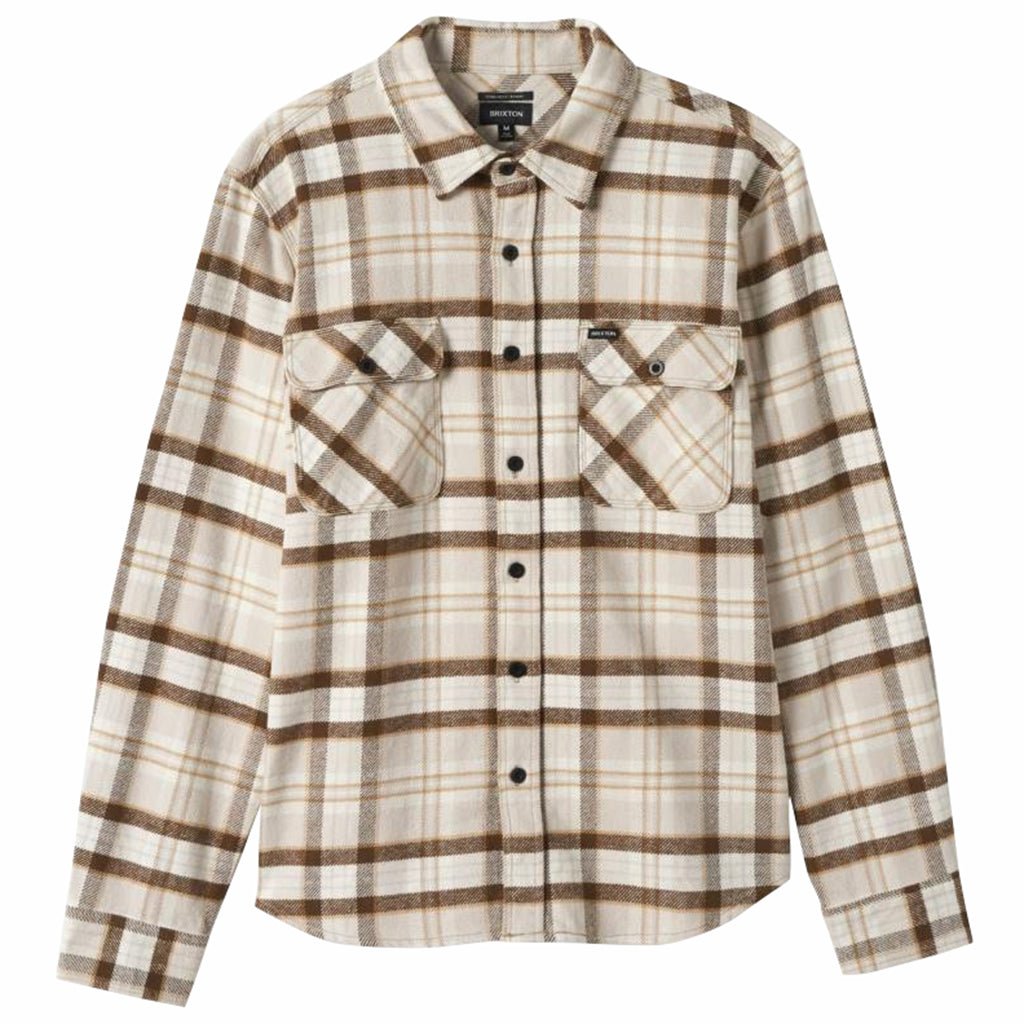 Bowery Heavy Weight L/S Flannel - Beige/Off White/Desert Palm - Town City