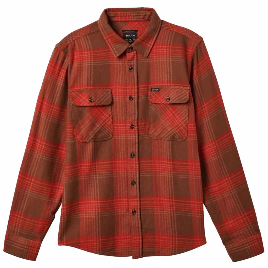 Bowery L/S Flannel - Barn Red/Bison - Town City