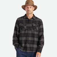 Bowery L/S Flannel - Black/Charcoal - Town City