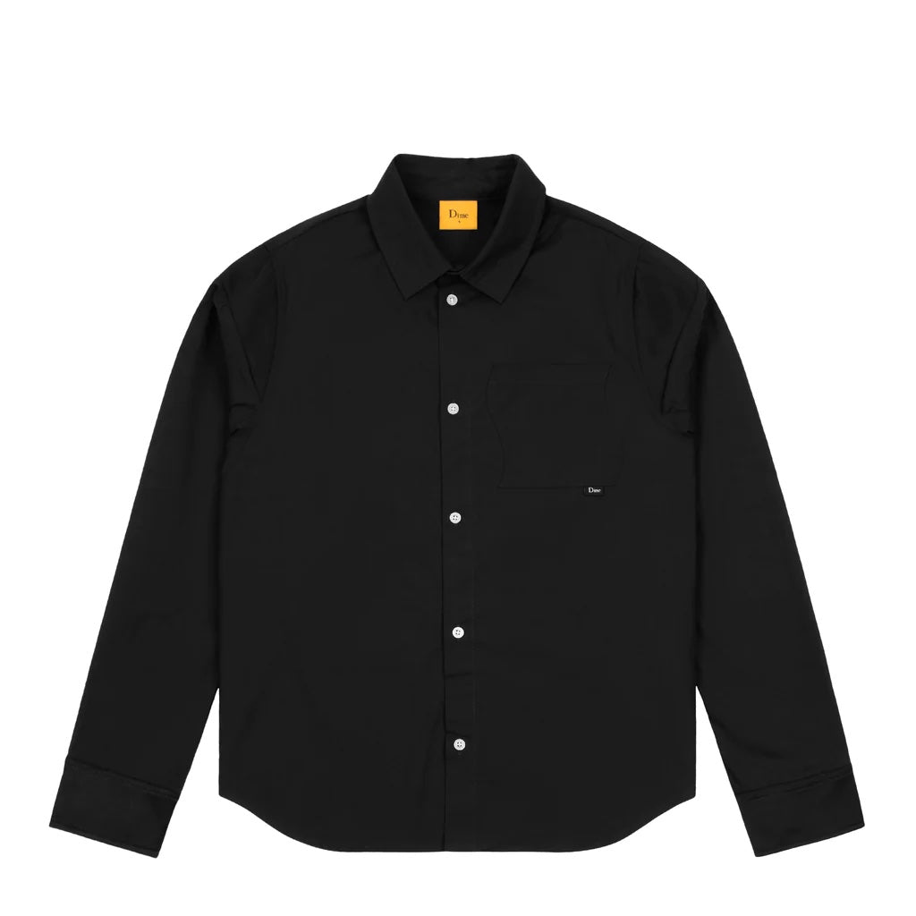 Button Up Shirt - Black - Town City