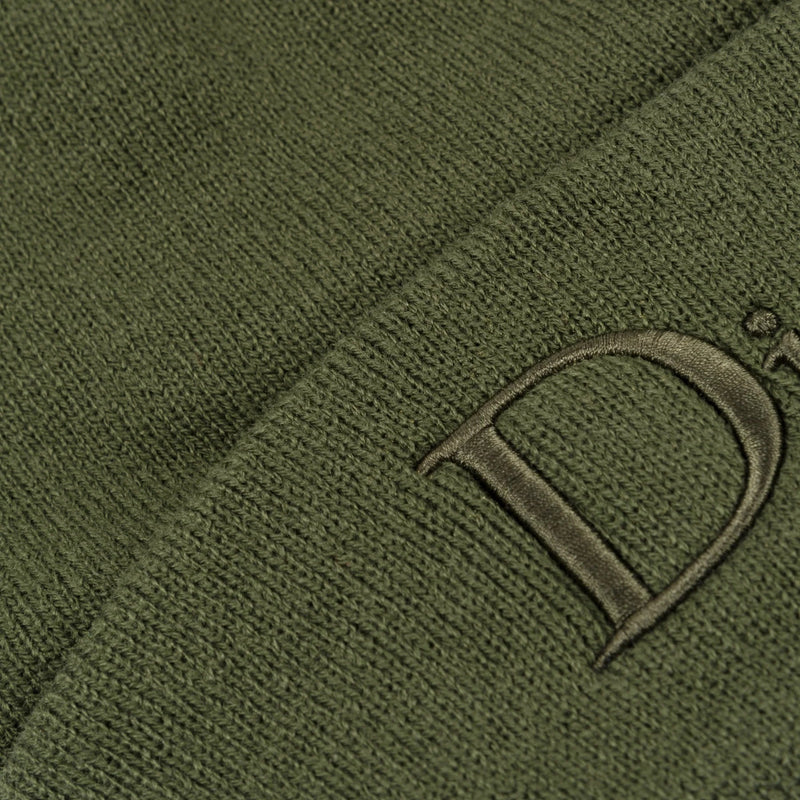 Classic 3D Beanie - Olive Green - Town City