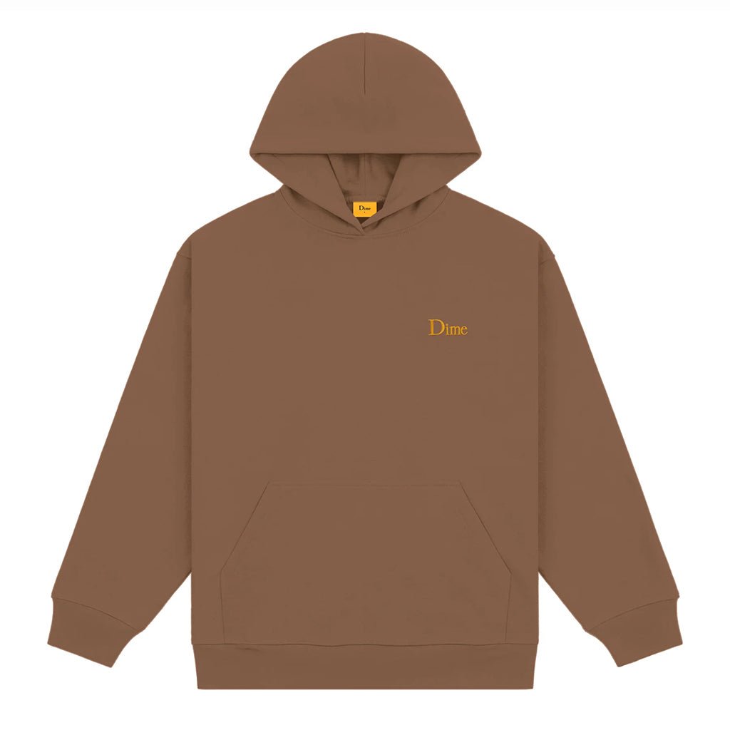 Classic Small Logo Hoodie - Brown - Town City