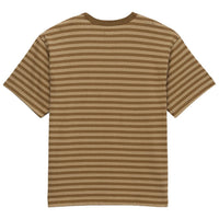 Comfycush Checker Stripe SS Knit Shirt - Sepia - Town City