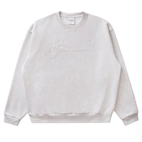 Embroidered Crewneck - Ash Grey - Town City