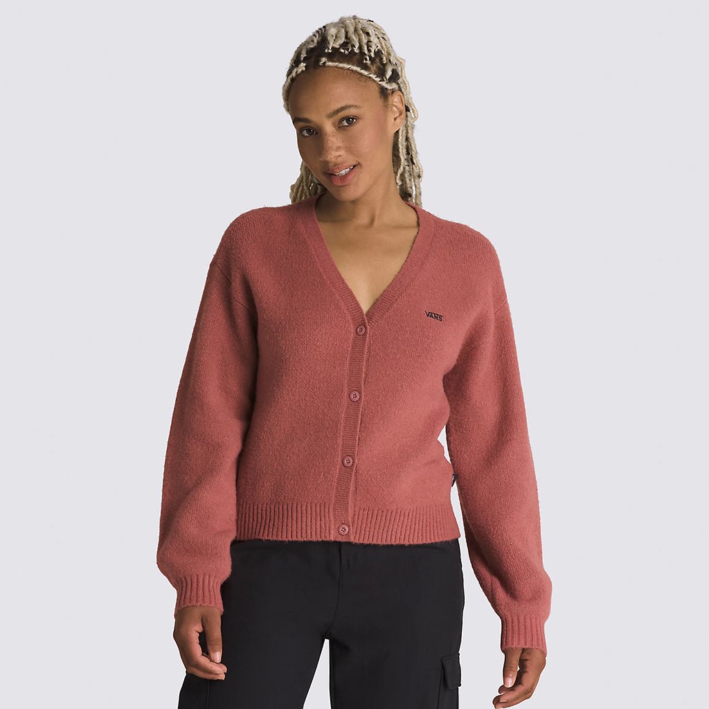 Hadley Relaxed Cardigan - Whithered Rose - Town City